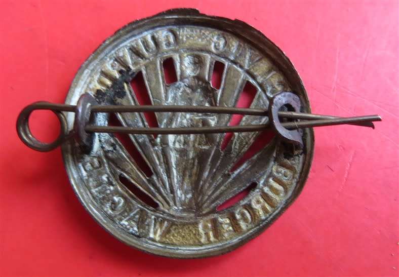 Scarce WW2 ERA South African CIVIC Guard Burger Wagte