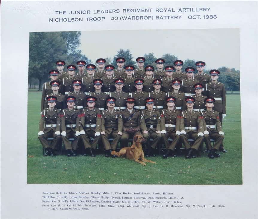 Royal Artillery Photograph 1988 - Nicholson Troop 40 Wardrop Battery