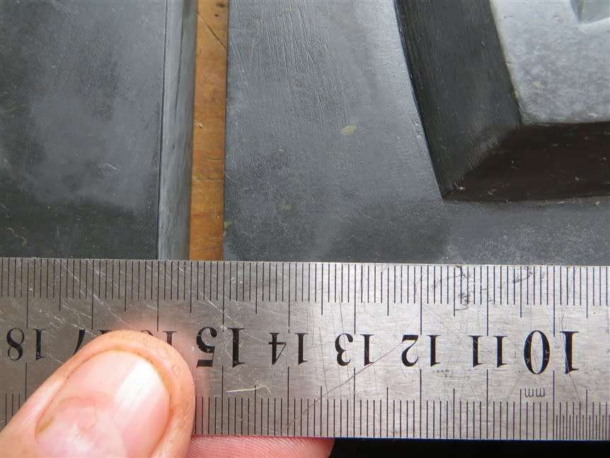 Large Relief Sculpture Set (1965) 5 x Black Stone Numbered & Signed -150mmX460mm each Stone