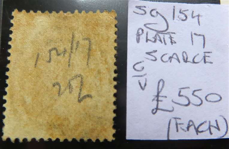 GB SG154 Plate 17 Victoria High Value R11 000.00 Scrace