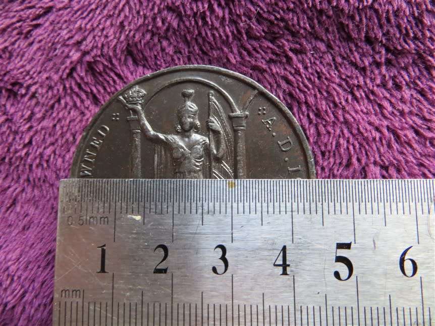 Large 1937 King Edward VIII Crowned Medallion