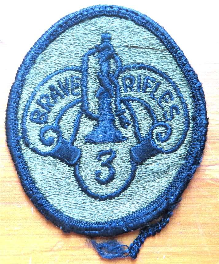 US Army Brave Rifles 3rd Cavalry embroidered Patch