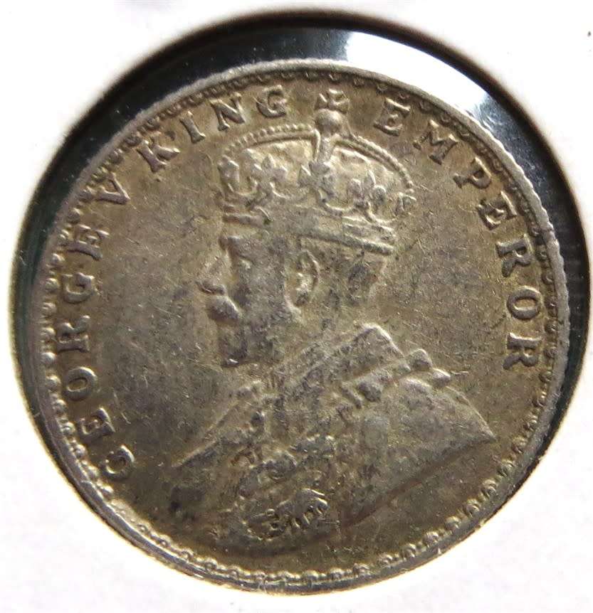 1925 British India Quarter Rupee SILVER