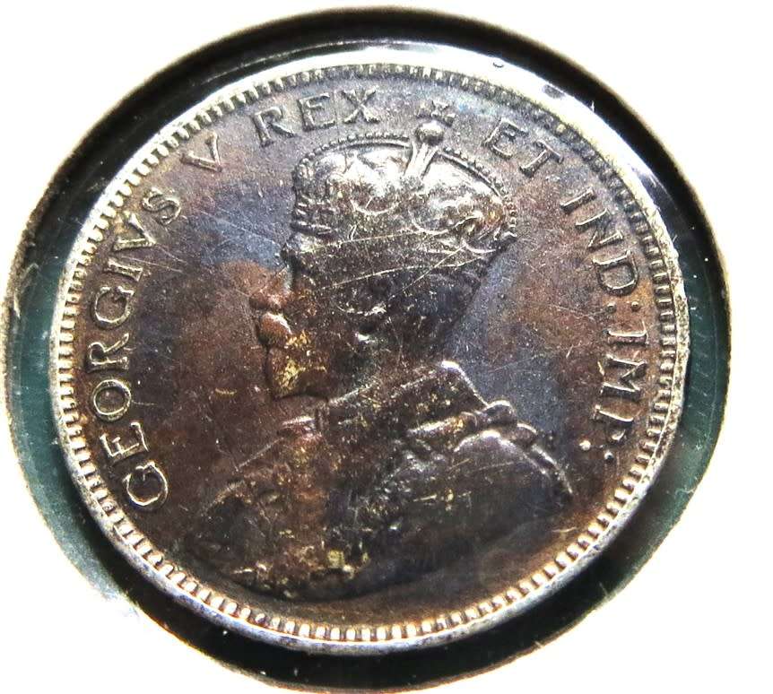 1913 East Africa SILVER 25 Cents