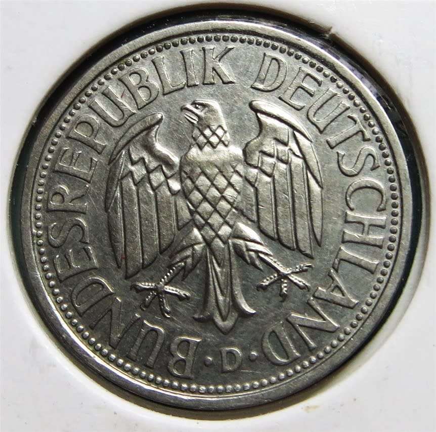 1951(D) Germany 2 Deutsche Marks - Scarce Date (D) Coin