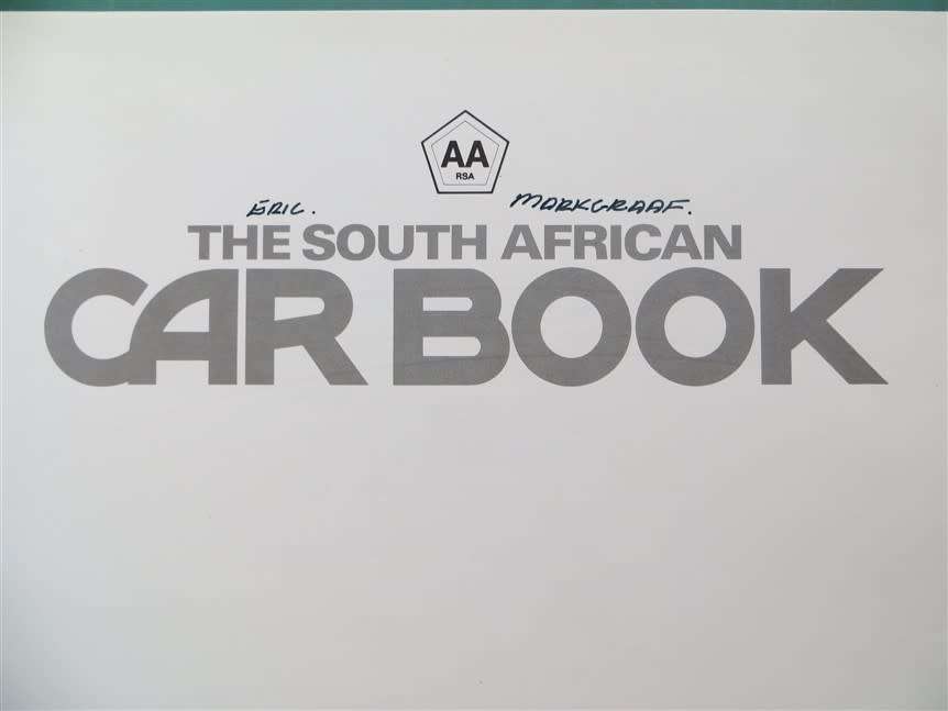 The South African AA Car Book