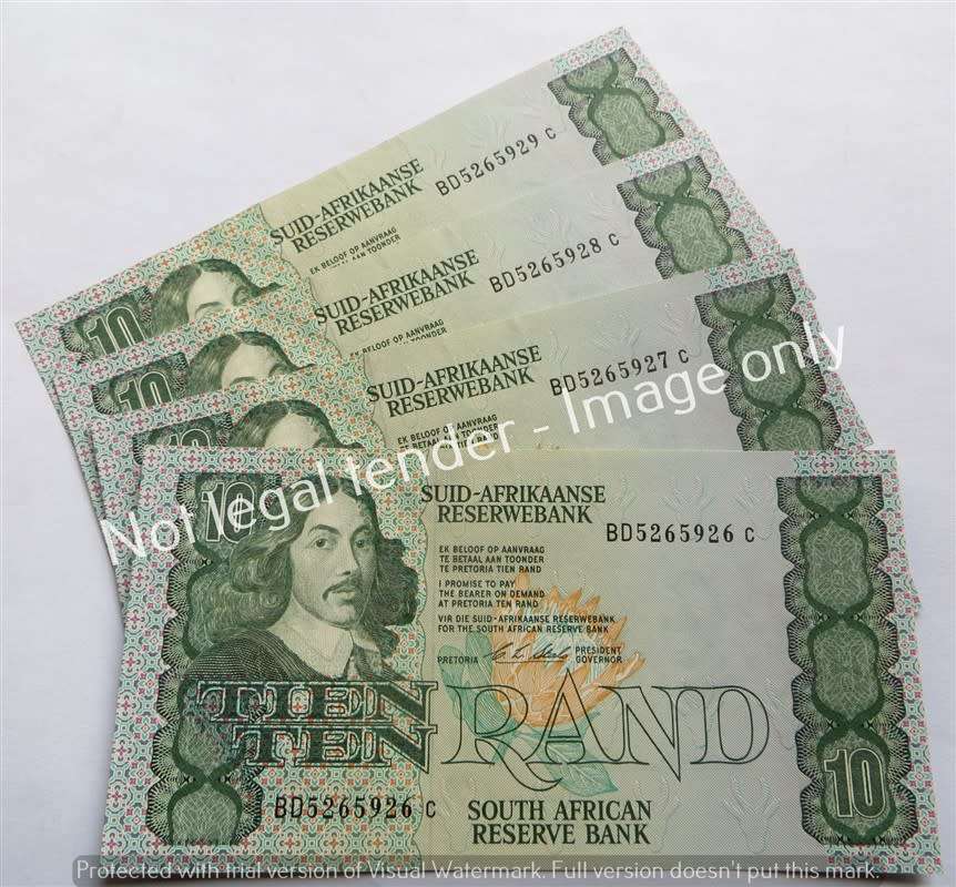 4 x Stals 1st Issue Consecutive R10 Notes - Bid per Note