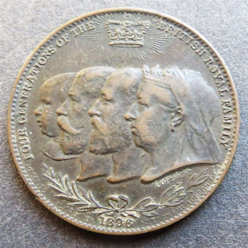 1896 Remington Typewriters 4 Generations of Royal Family Medallion