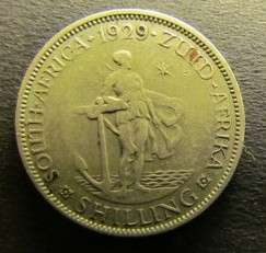 1929 SHILLING   **  RARE  **@R1 START@**  catalogue value of VF=R2250.00