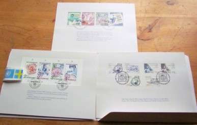 PHILATELY JOINT ISSUE IN FOLDER - USA,SWEDEN @**R1 START**@
