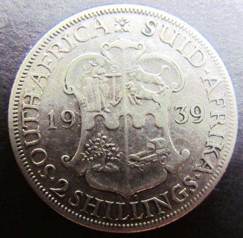 1939 2 SHILLINGS - RARE *** LOW MINTAGE *** $**R1 START**$