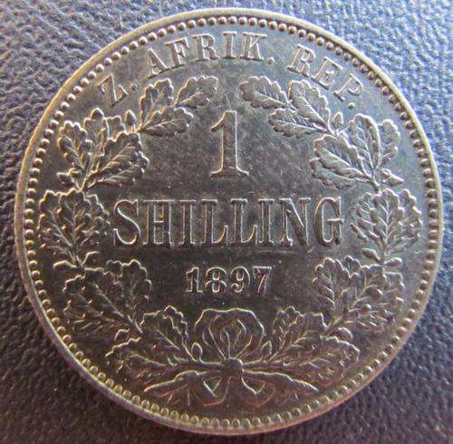 1897 ZAR 1 Shillings *SUPERB* *AU / UNC* TOP CLASS ## R1 START ##