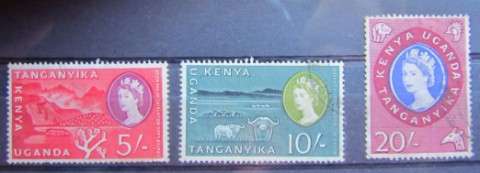 K.U.T 1960 HIGH VALUES S.G 196-198 - Catalogue Value = R540.00