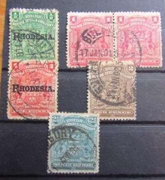 **R1 START**Rhodesia - Early Used Lot