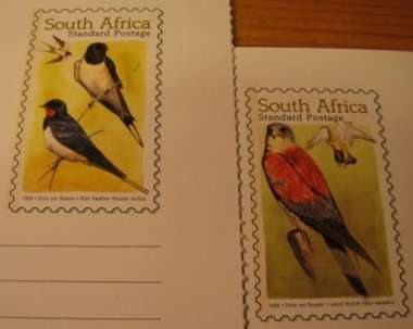 2X POST OFFICE STANDARDISED POSTAGE POSTCARD-BIRDS-MINT UNUSED!!!!