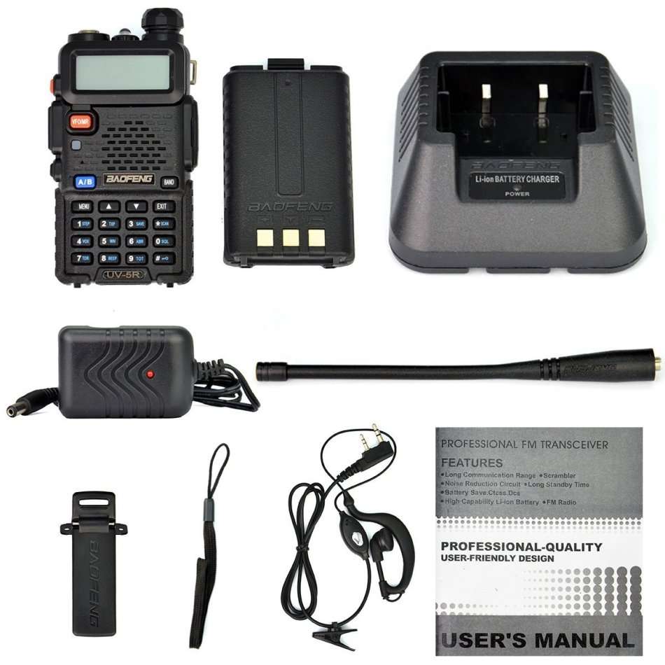 BAOFENG UV-5R Dual Band Handheld Transceiver Radio Walkie Talkie
