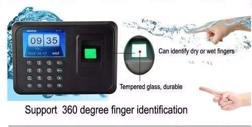 Biometric Touch ID Time Clock Recorder Password Fingerprint Attendance Machine