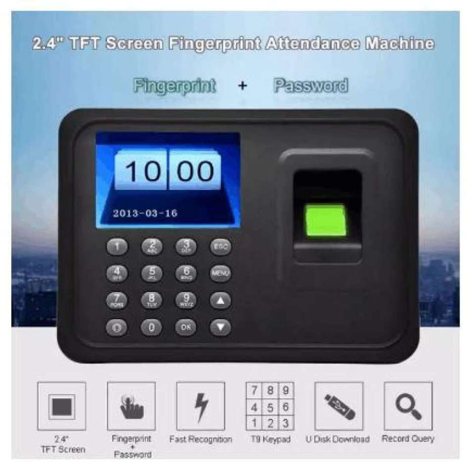 Biometric Touch ID Time Clock Recorder Password Fingerprint Attendance Machine
