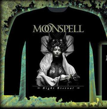 Moonspell Eternal Night Over Europe long sleeve tour t-shirt