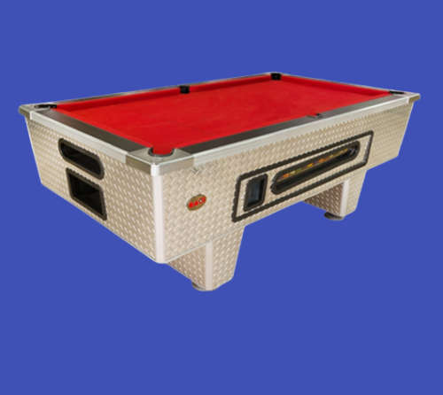 Traditional Coin-Operated Tread Plate Pool Table