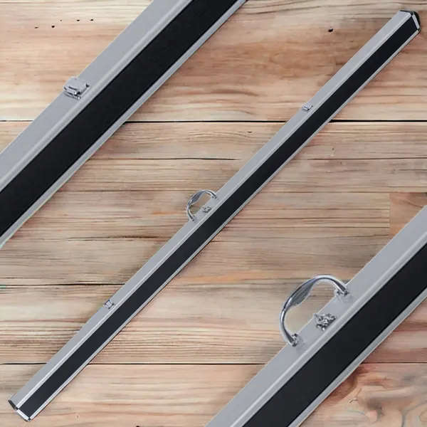 Aluminium 1 Piece Pool Cue Case  Holds 2 Cues