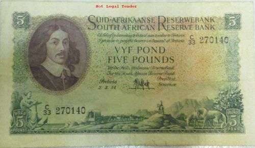 One Pound 1947, One Pound 1956, Five Pound 1954