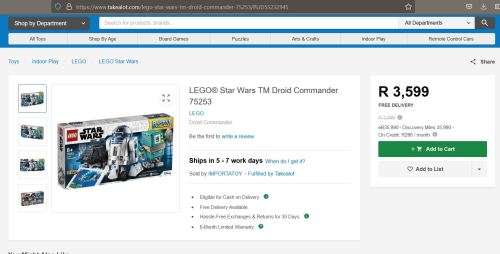 LEGO Star Wars Droid Commander  75253