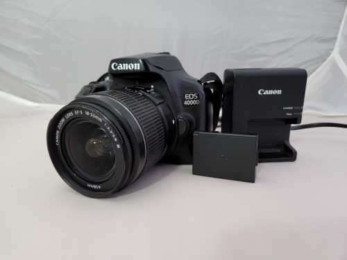 Canon 4000D Camera Kit (18MP 1080p Video with Wi-Fi)