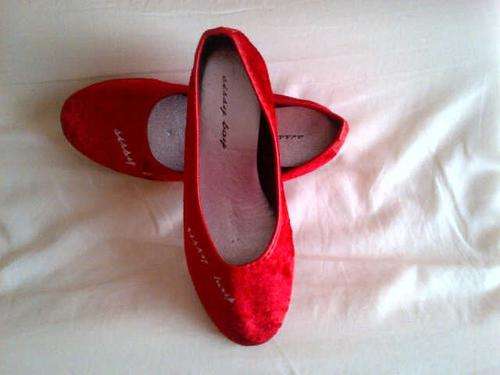 SISSY BOY RED VELVET PUMPS