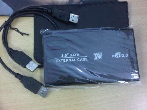 2.5" HDD EXTERNAL CASE WITH 320GB