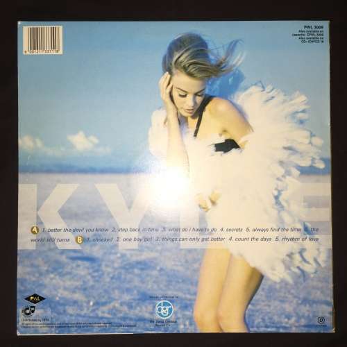 Kylie - Rhythm of Love (LP) Vinyl Record (3rd Album)