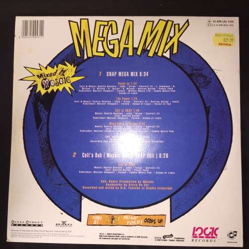 Snap! - Snap! Mega Mix (12", Maxi) Vinyl Record