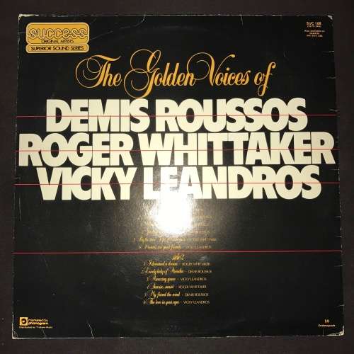 Various -  The Golden Voices of Demis Roussos, Roger Whittaker, Vicky Leandros (LP) Vinyl Record