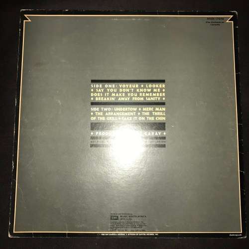 Kim Carnes - Voyeur (LP) Vinyl Record (7th Album)