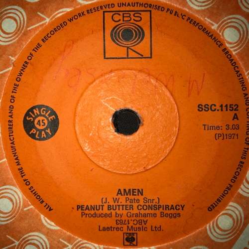 The Peanut Butter Conspiracy - Amen / Games People Play (7", Single) 45RPM