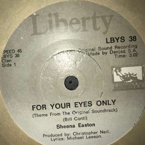 Sheena Easton - For Your Eyes Only (7", Single) 45RPM
