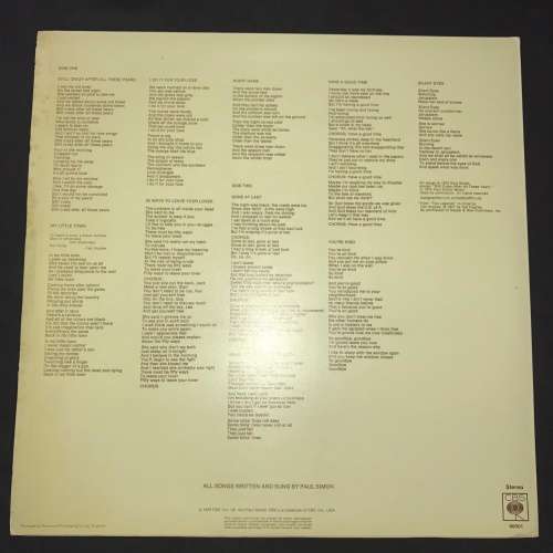 Paul Simon - Still Crazy After All These Years (LP) Vinyl Record (4th Album)
