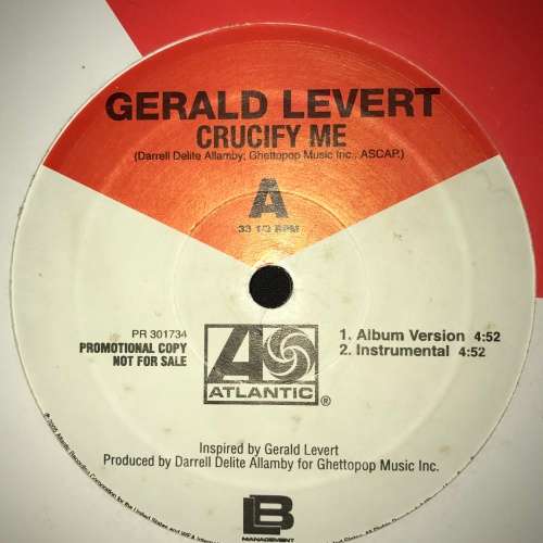 Gerald Levert - Crucify Me (12", Promo) 33 RPM Vinyl Record