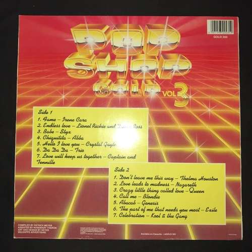Various - Pop Shop Gold Vol. 3 (LP) Vinyl Record