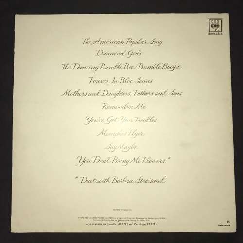 Neil Diamond - You Don't Bring Me Flowers (LP) Vinyl Record