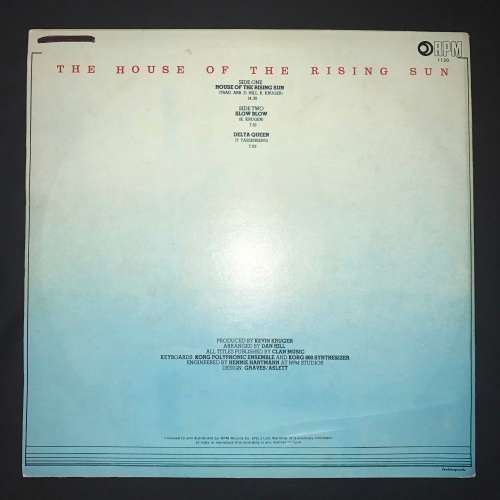 HOT R.S. - House Of The Rising Sun (LP) Vinyl Record (1st Album)