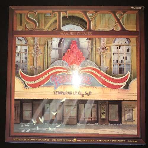 Styx - Paradise Theatre (LP) Vinyl Record LASER ETCHED