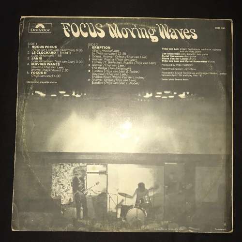 Focus - Moving Waves (LP) Vinyl Record