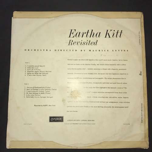 Eartha Kitt - Revisited (LP) Vinyl Record (MONO)