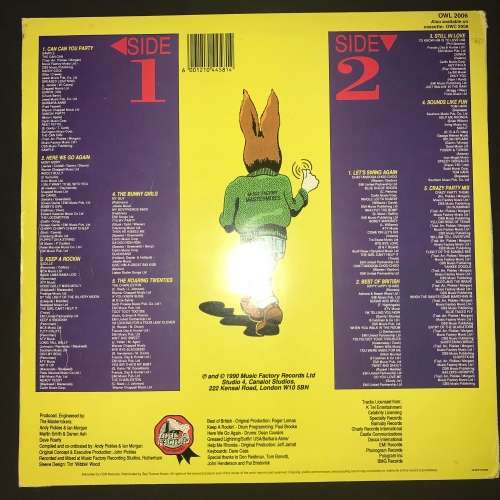 Jive Bunny And The Mastermixers - It's Party Time (LP) Vinyl Record (2nd Album)