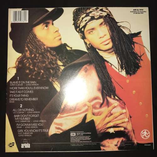 Milli Vanilli - All Or Nothing - The U.S. Remix Album (LP) Vinyl Record