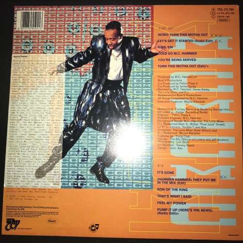 MC Hammer - Let's Get It Started (LP) Vinyl Record (2nd Album)