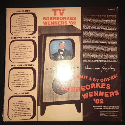Various - TV Boereorkes Wenners 82'  (LP) Vinyl Record DOUBLE ALBUM