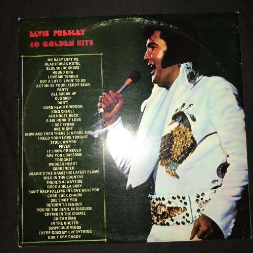 Elvis Presley - 40 Golden Hits (LP) Vinyl Record DOUBLE ALBUM