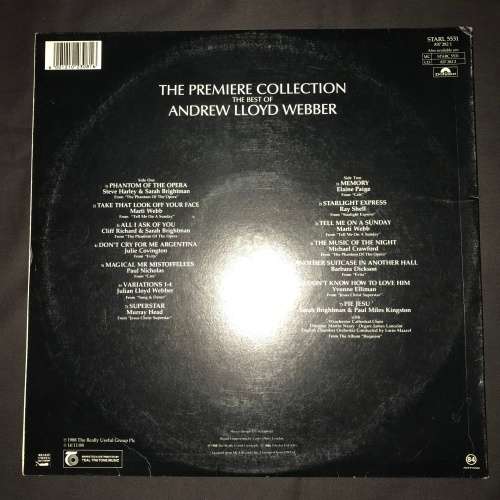 Andrew Lloyd Webber - The Best Of Andrew Lloyd Webber (LP) Vinyl Record